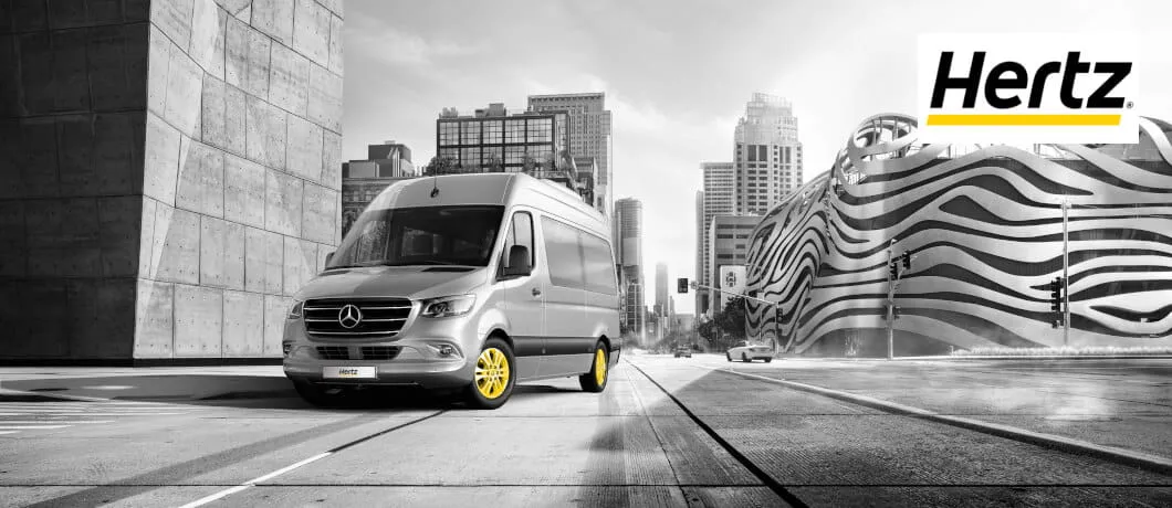 hertz transporter mercedes grau