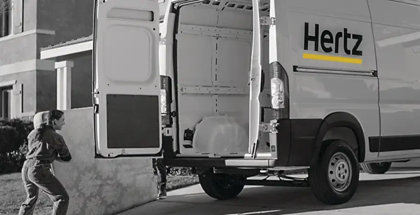 hertz transporter für den umzug mieten