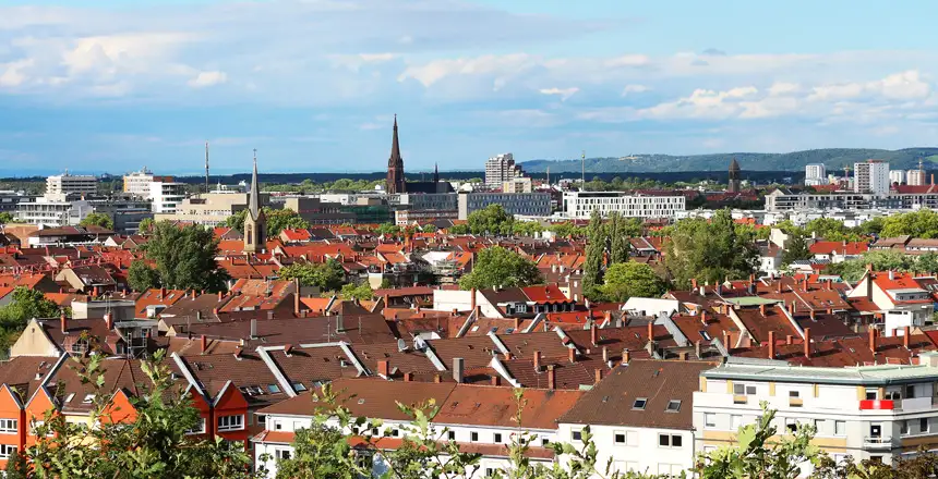 Panorama von Karlsruhe