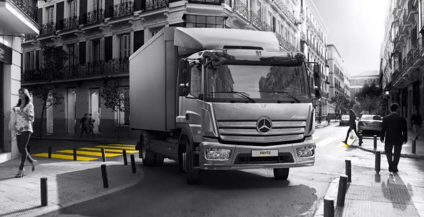 hertz truck mercedes atego