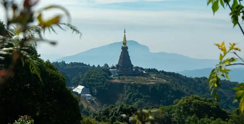 doi inthanon in der Nähe von chiang mai, höchster berg in thailand