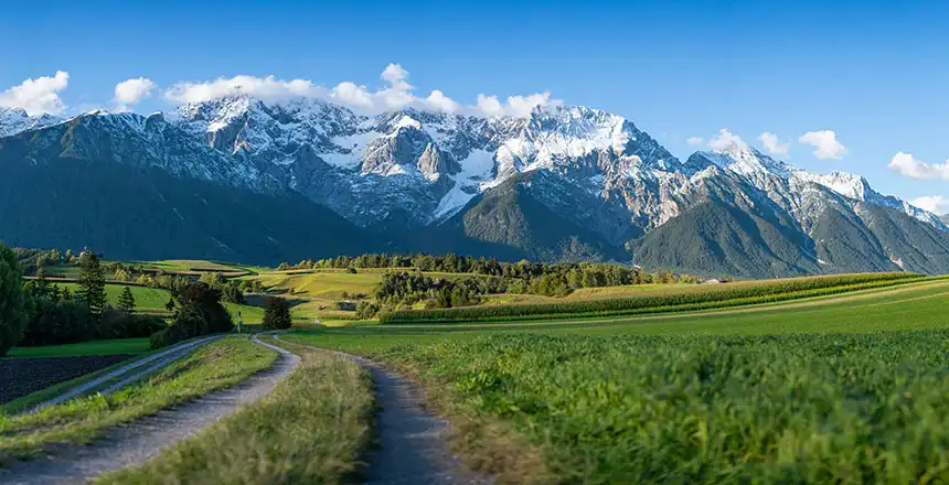 mieming tirol austria alpenpanorama