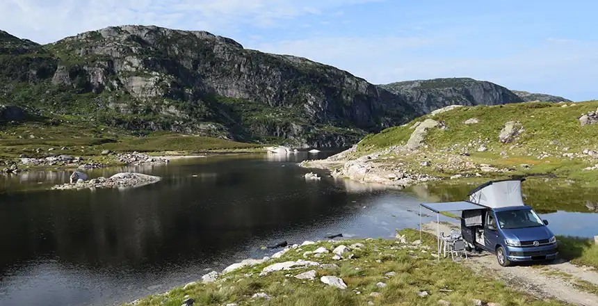 Norwegen mit Wohnmobil, Camping in Norwegen, VW T6 California
