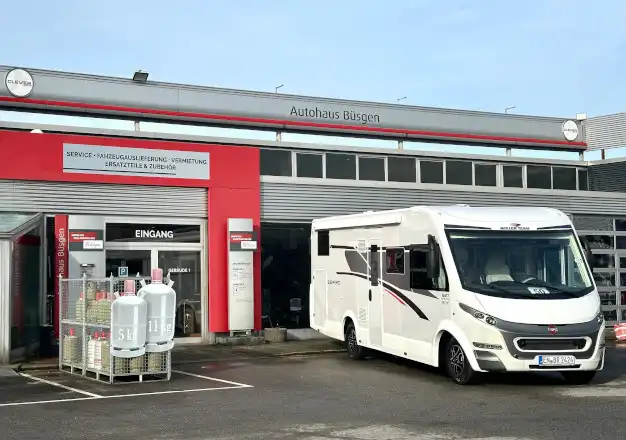 adac wohnmobilvermietung, mietstation wuppertal, Stationsbild des Autohaus B&uuml;sgen