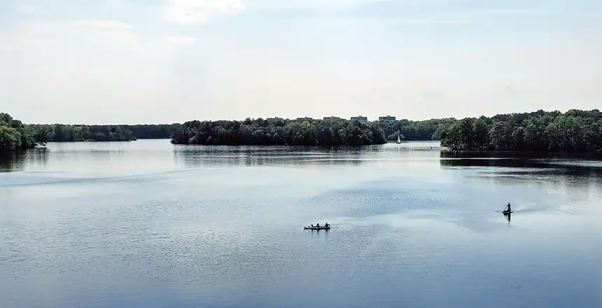 Wassersportler, Sechs-Seen-Platte in Duisburg-Wedau