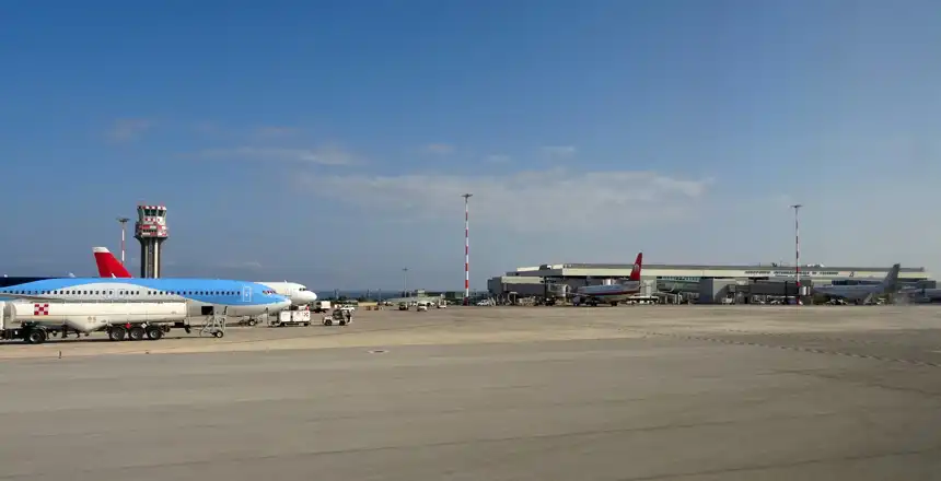 Flughafen Palermo auf Sizilien