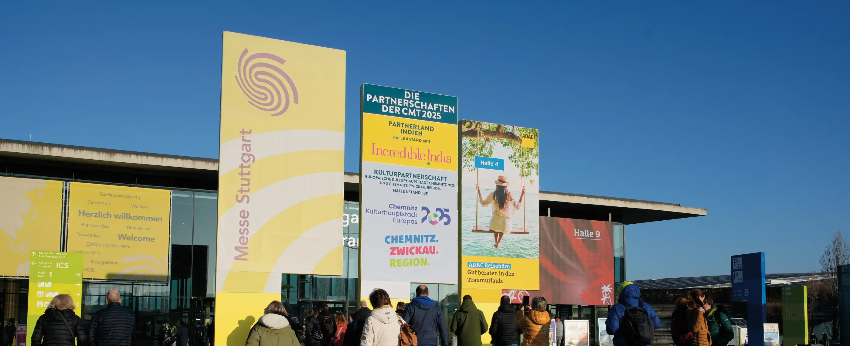 Eingangsbereich der CMT Messe Stuttgart