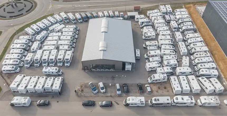 ADAC Wohnmobilvermietung in Bretzfeld, Dietle Touring Stationsansicht