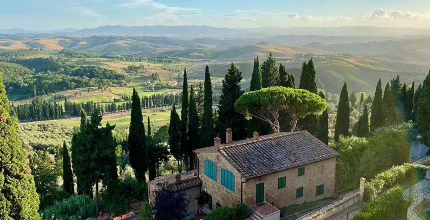 landschaftsidylle in der toskana in Italien
