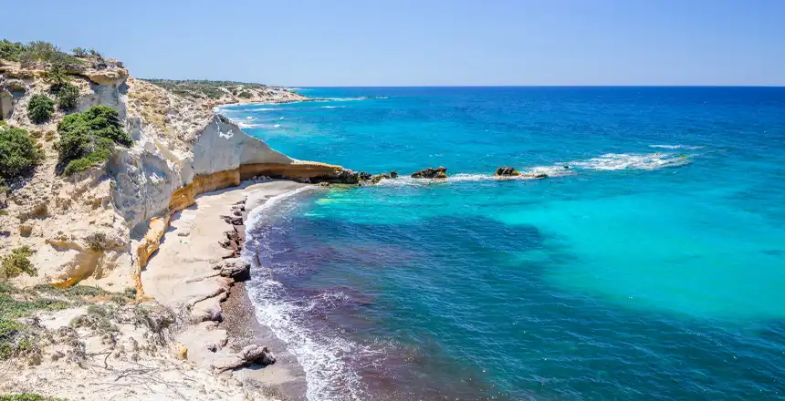 Blick auf die Küste von Kos bei Kefalos