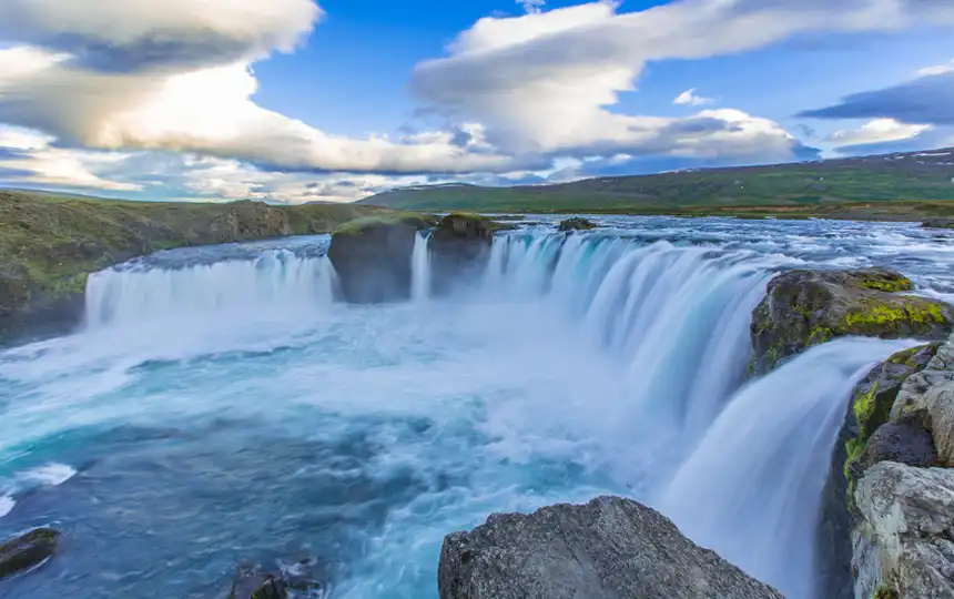 Godafoss Wasserfall an der Ringstra&szlig;e in Island