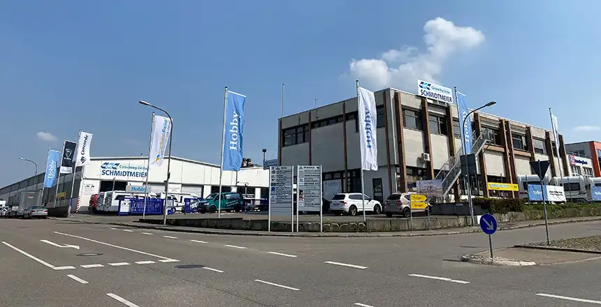 caravaning center schmidtmeier in steinenbronn, stationsansicht