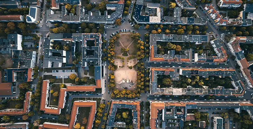 Magedeburg Vogelperpesktive