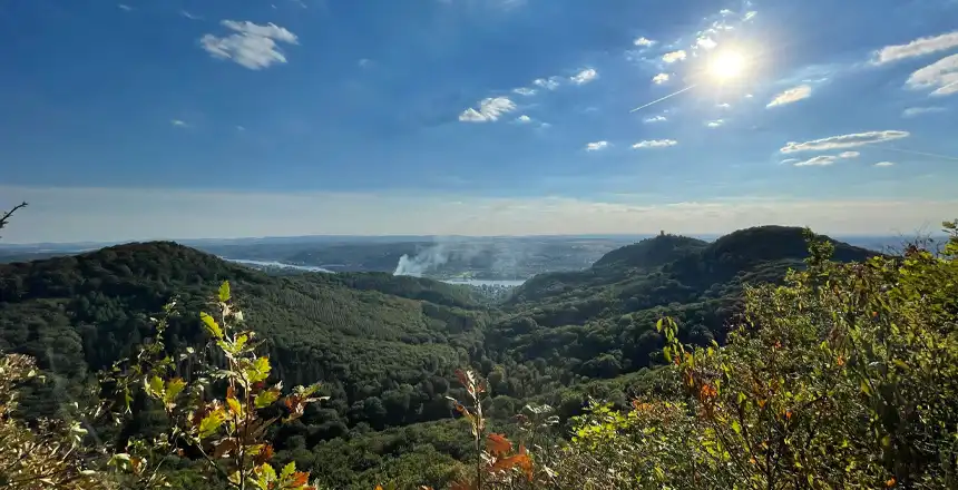 Siebengebirge mit Drachenfeld bei Königswinter, Nähe Bonn