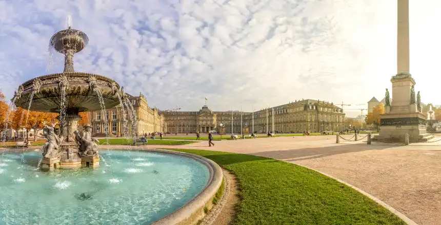 Schlossplatz im Zentrum von Stuttgart