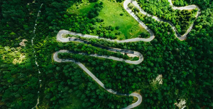 Vršič-Pass in Slowenien