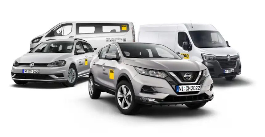 clubmobil-flotte-freigestellt-860 adac clubmobil, mietwagen, kleinbus, transporter, flotte