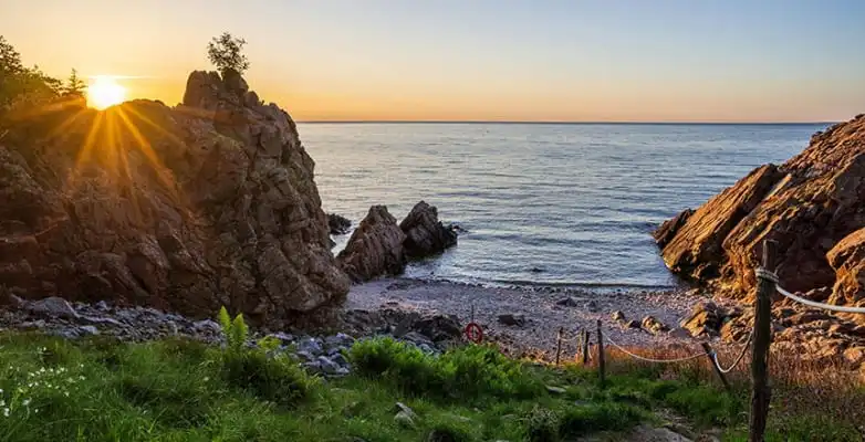 An der Küste von Skåne län, der südlichsten Provinz in Schweden