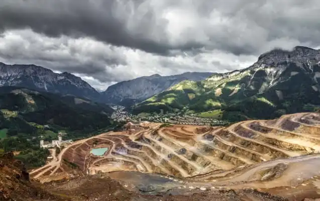 Erzberg in der Steiermark Österreich