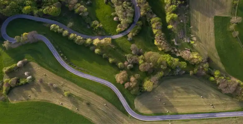 Ausflugsziel Odenwald, Straße im Gorxheimertal