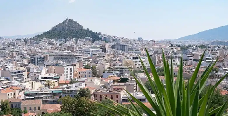 lycabettus hügel, athen, griechenland