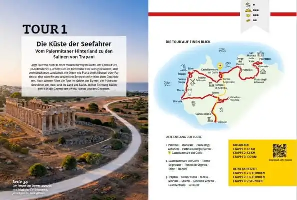 ADAC Roadtrips Reiseführer Beispiel Innenansicht