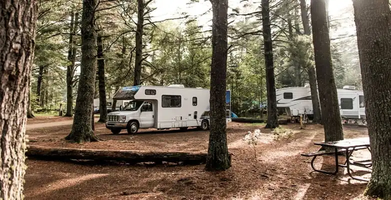 campground algonquin national park alberta kanada