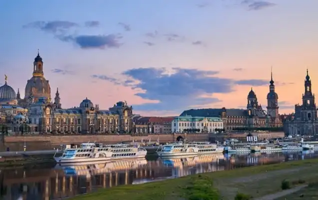 dresden elbe stadtpanorama