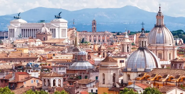 Blick über die Dächer von Rom