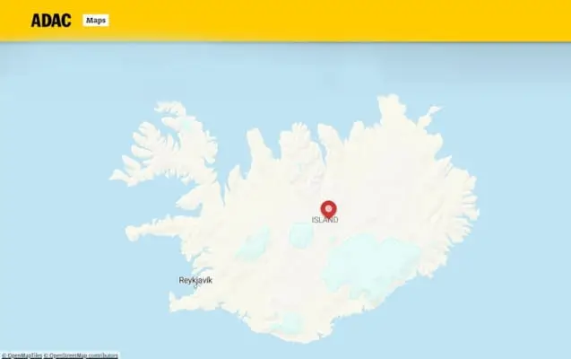 ADAC Maps Karte von Island