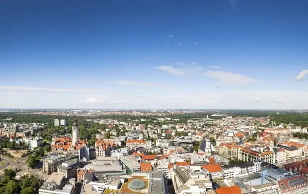 Stadtpanorama von Leipzig