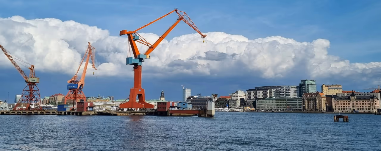 Frachthafen von Göteborg in Schweden