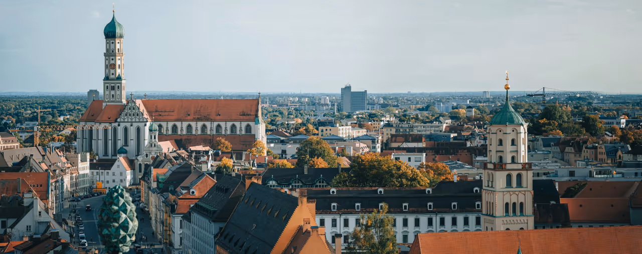 Stadtansicht von Augsburg
