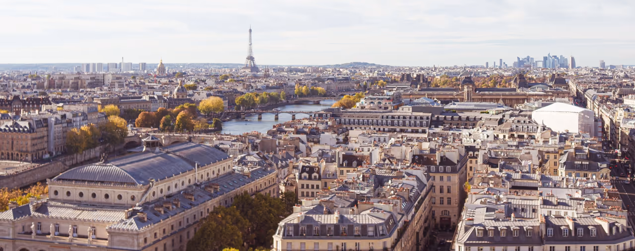 Panorama der französischen Hauptstadt Paris