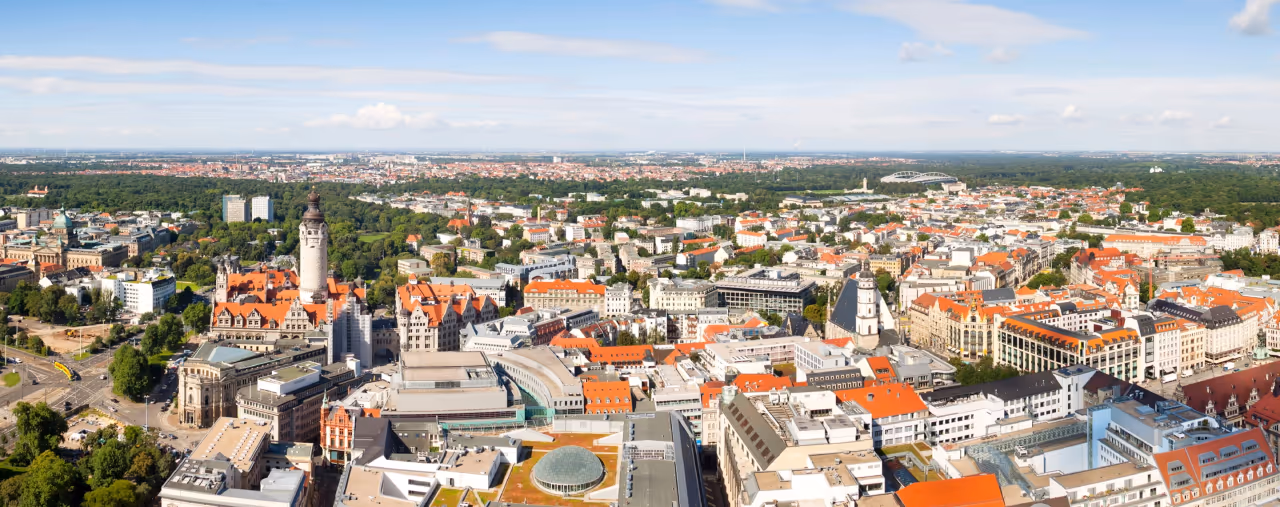 Panorama von Leipzig