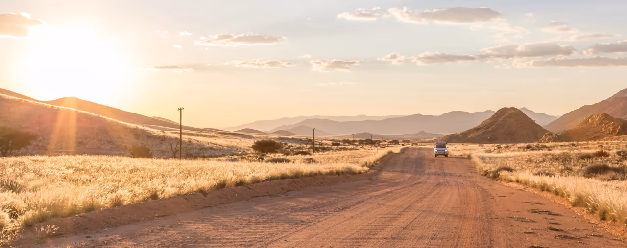 Landschaftstrasse in Namibia
