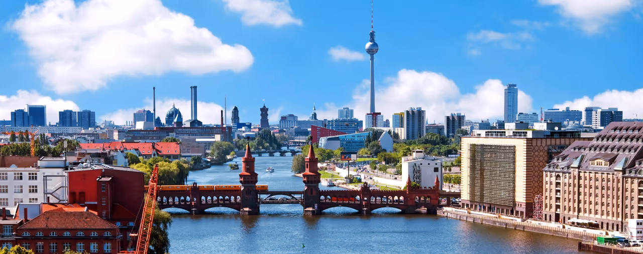 Blick auf die deutsche Hauptstadt Berlin