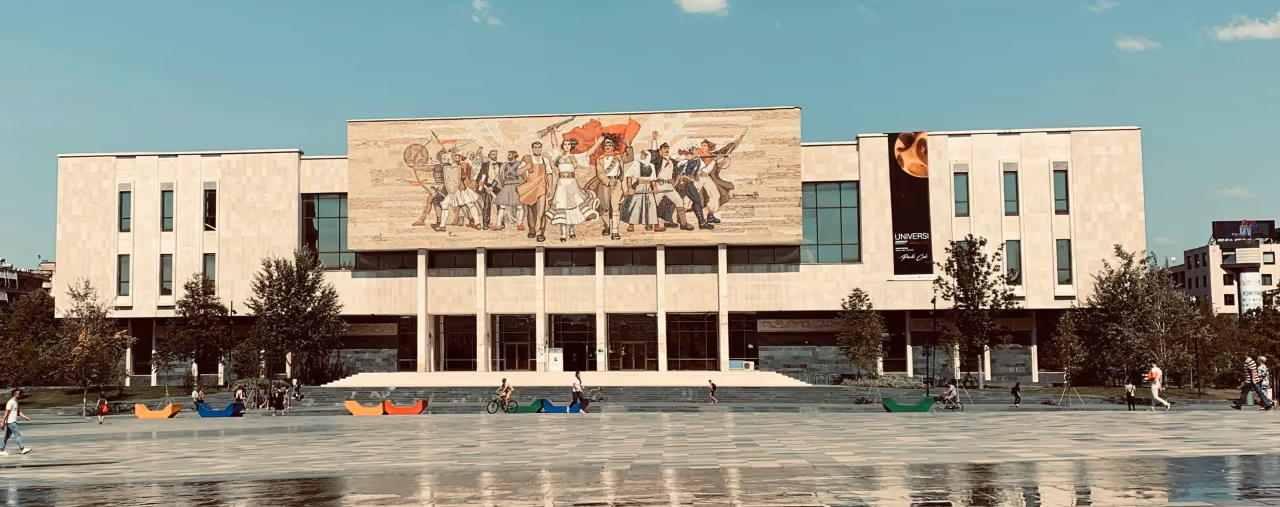 Nationalmuseum am Skanderbeg-Platz in Tirana, Albanien