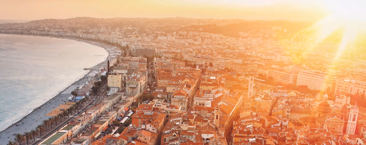Panorama von Nizza, Frankreich