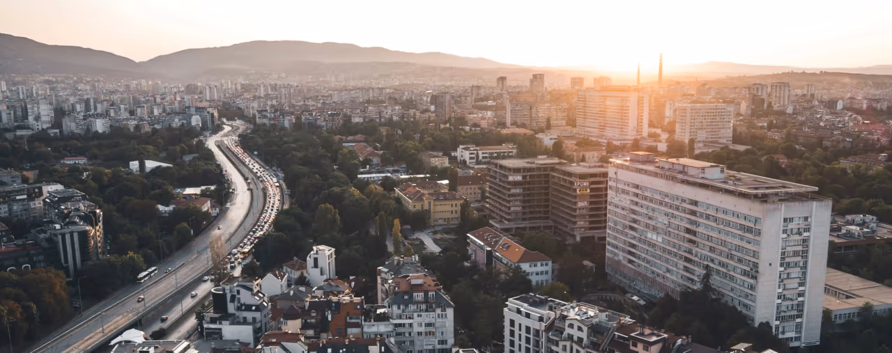 Blick über Sofia, Bulgarien