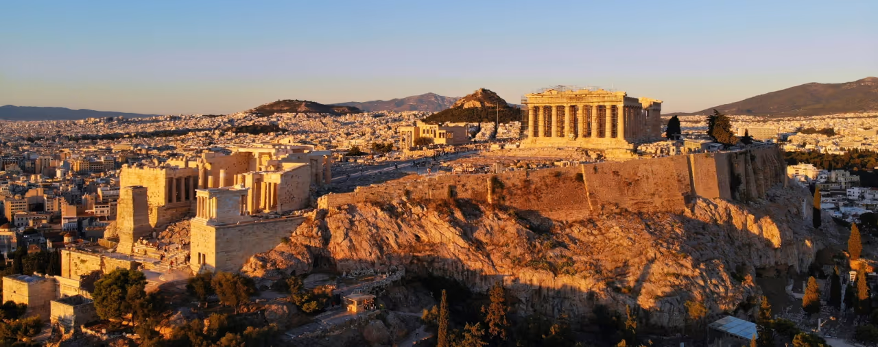 Blick auf Athen, Griechenland