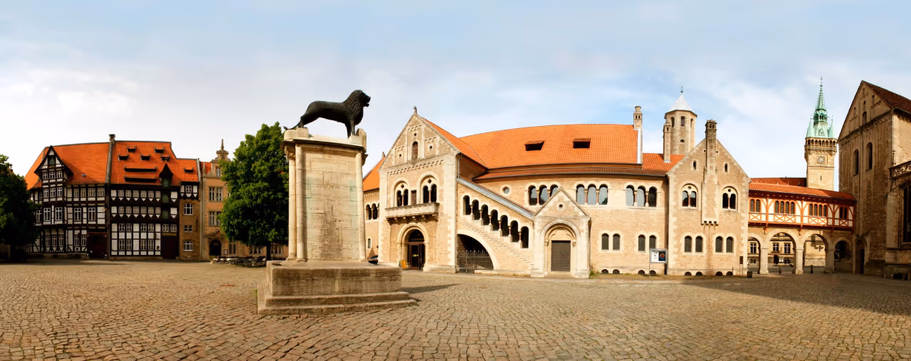 Löwenstatue in Braunschweig