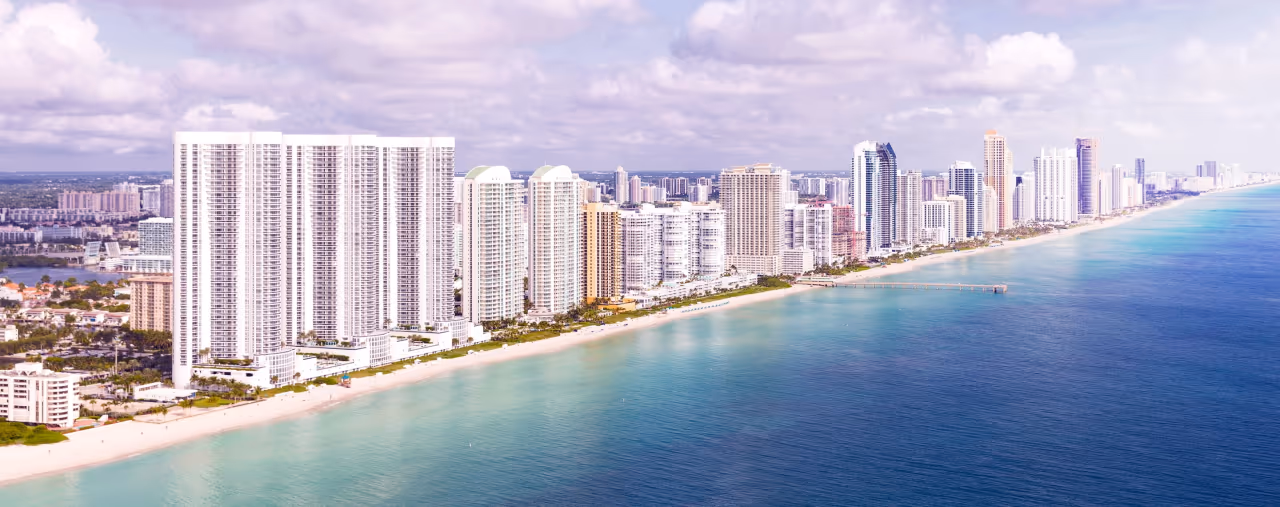 Sunny Isles Beach in Miami, Florida, USA