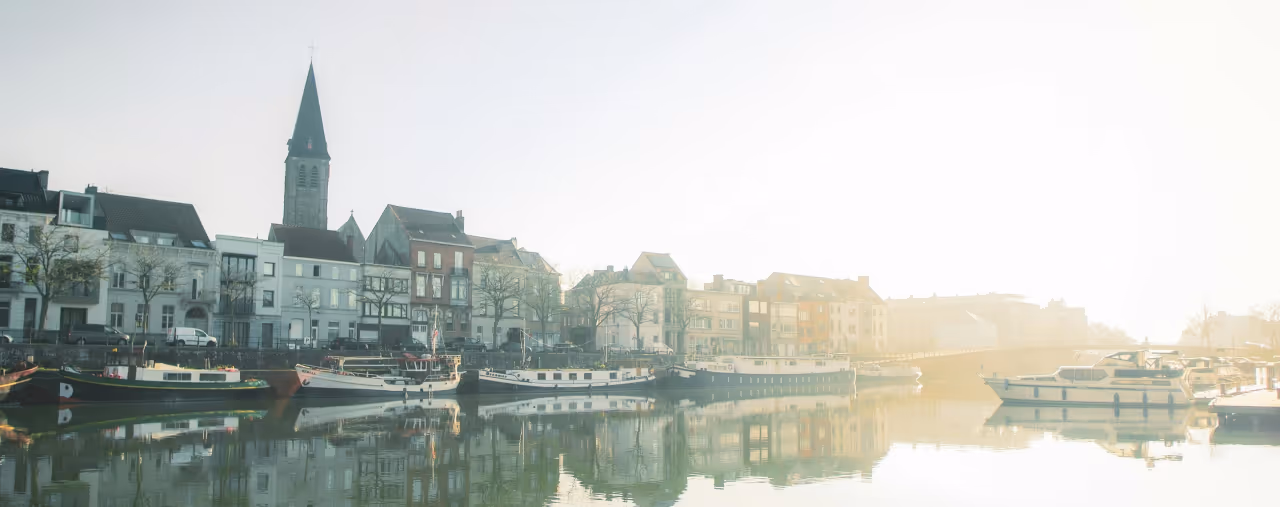 Küstenpanorama von Gent, Belgien