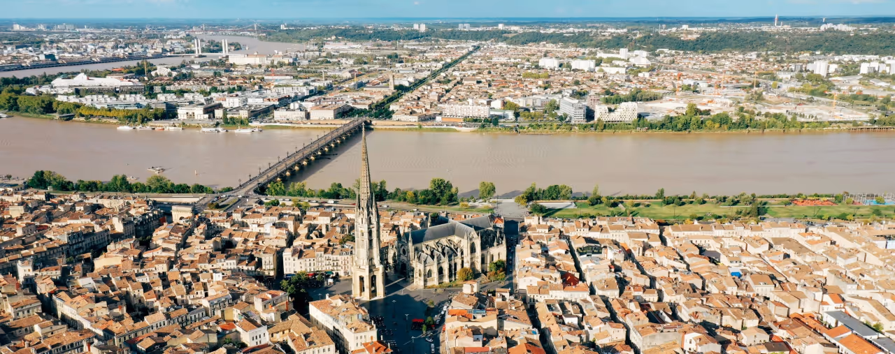 Panoramaaufnahme von Bordeaux, Frankreich