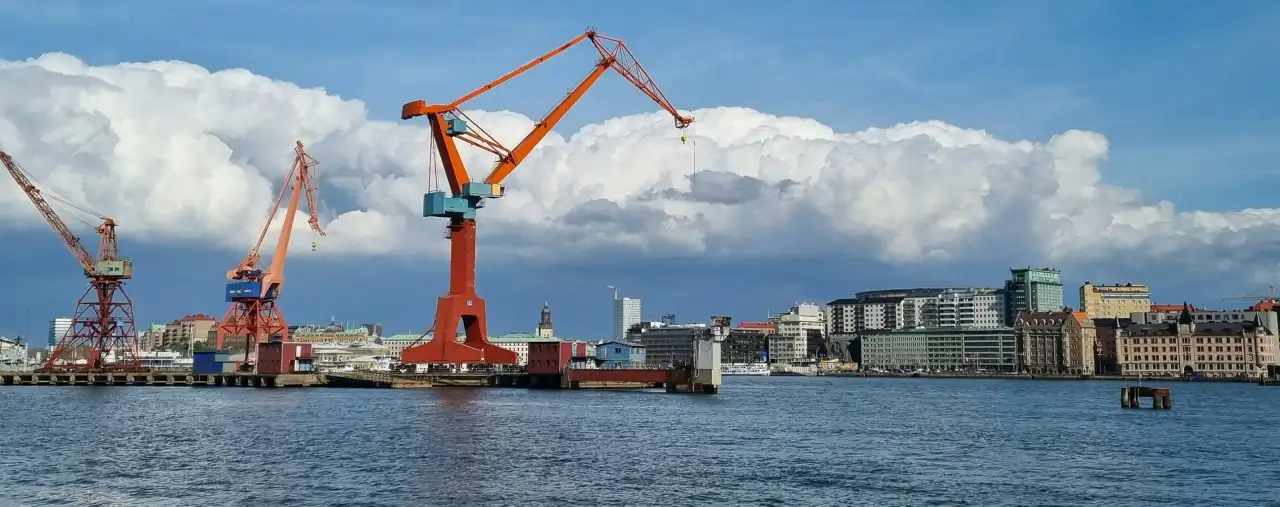 Frachthafen von Göteborg in Schweden