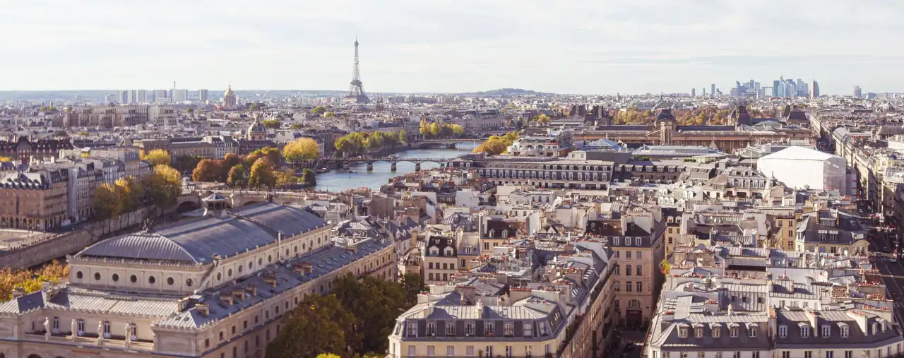 Panorama der französischen Hauptstadt Paris