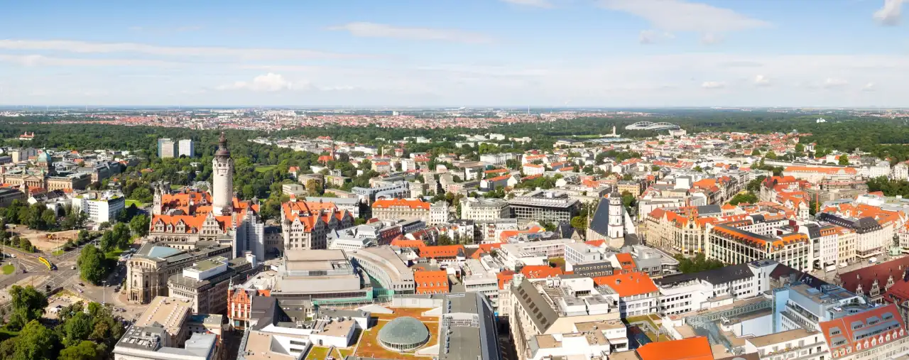 Panorama von Leipzig