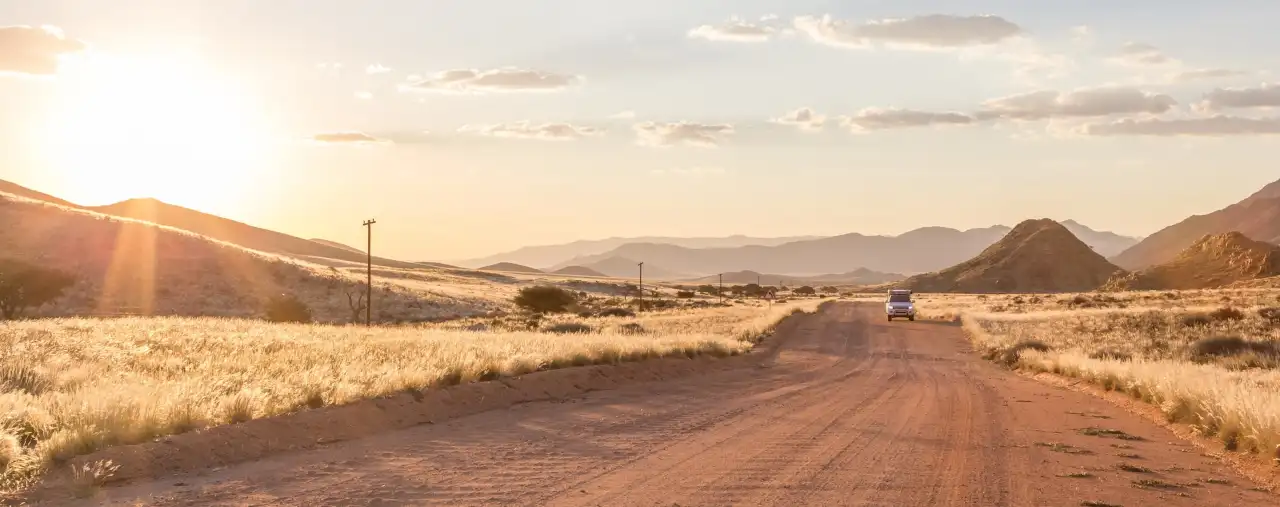 Landschaftstrasse in Namibia