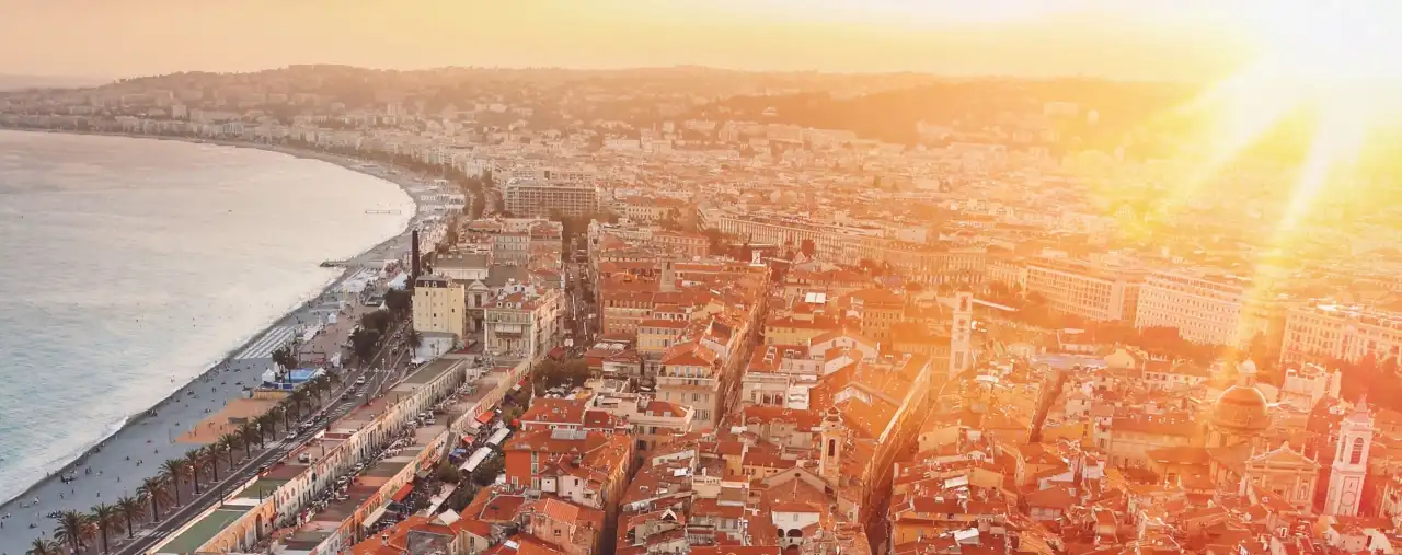 Panorama von Nizza, Frankreich